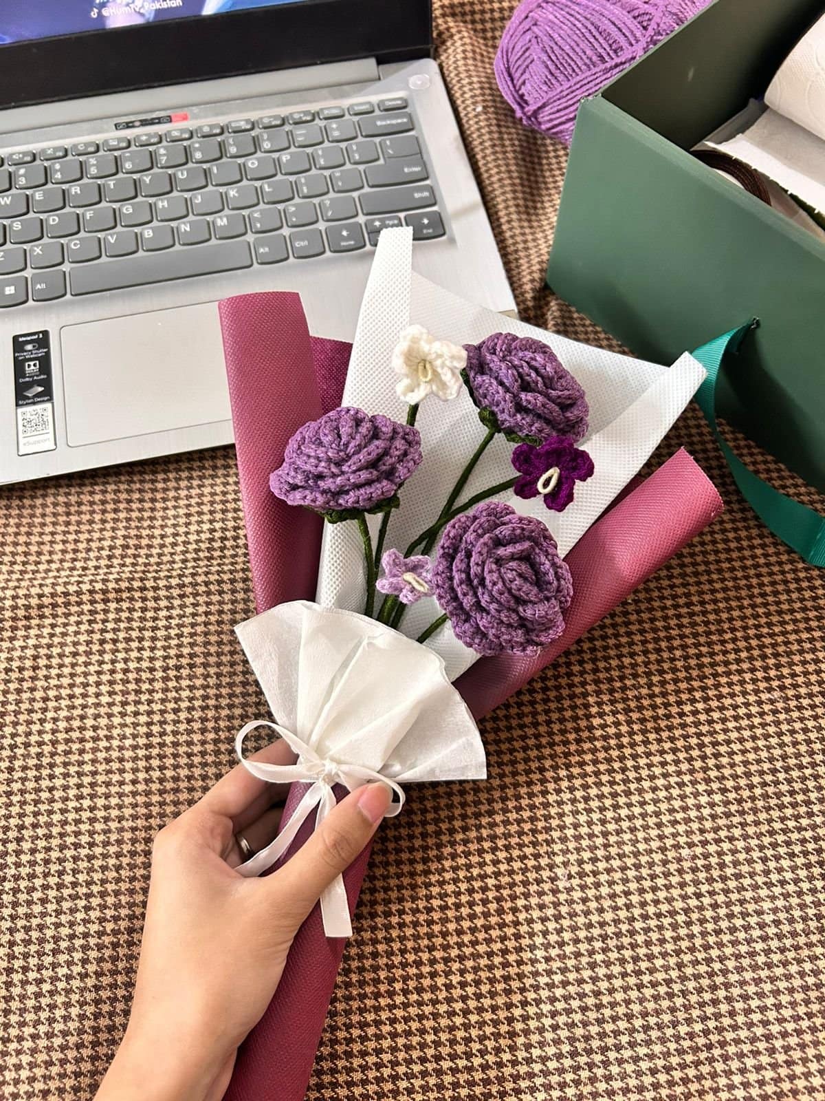 Purple Rose Bouquet