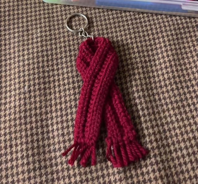Mikasa scarf keychain