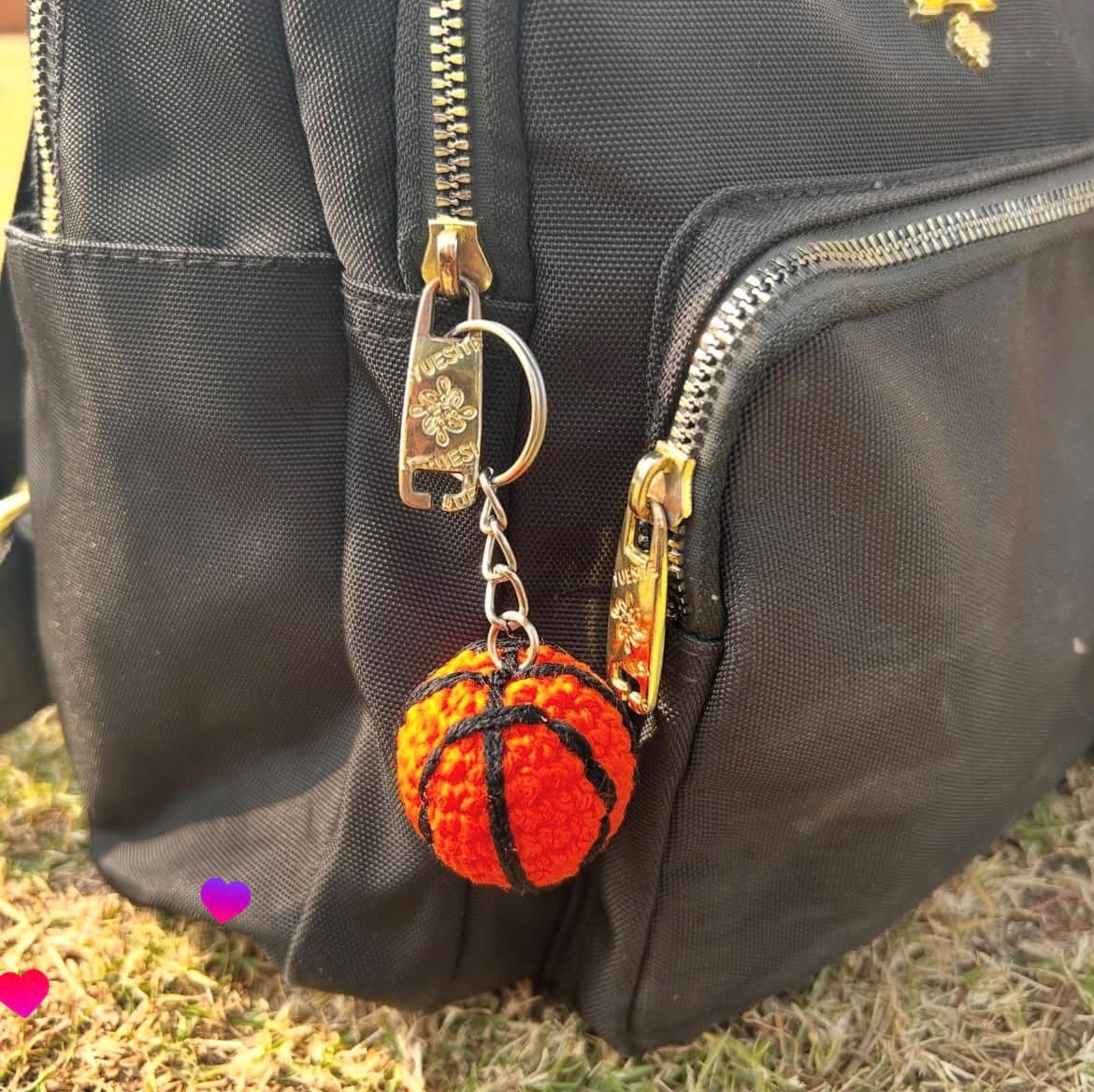 Basketball keychain