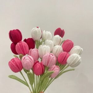 Crochet Open Petal Tulips